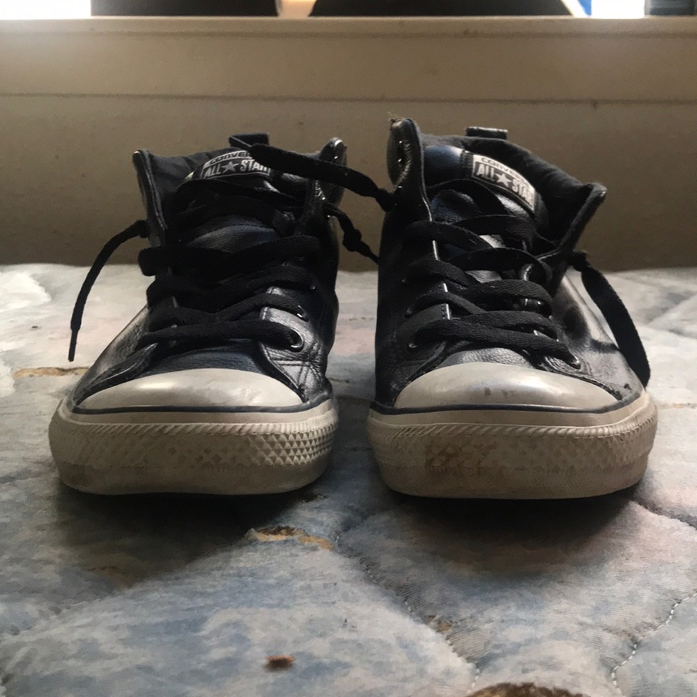 Converse leather ankle boots